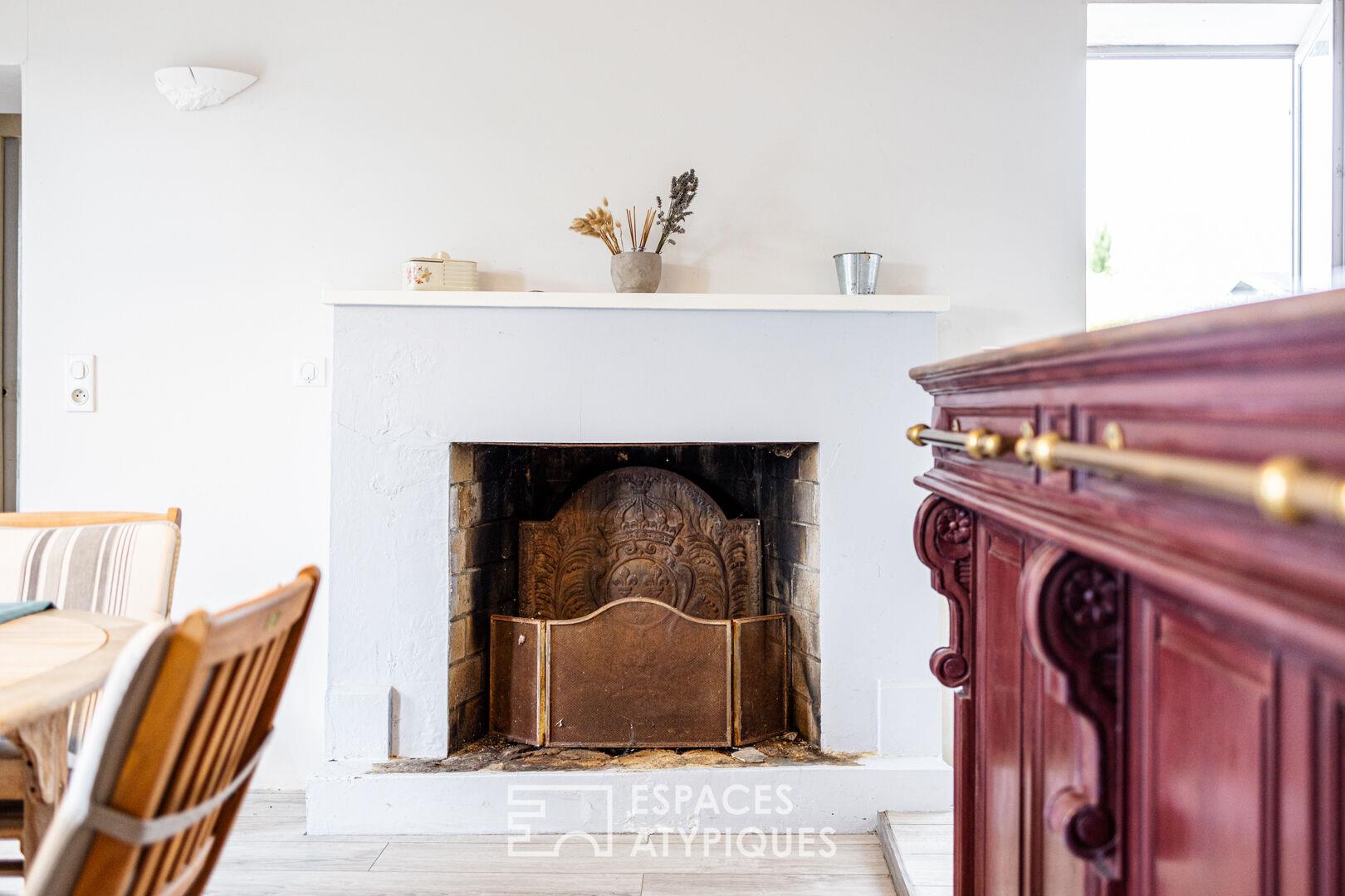 Old wine storehouse with a romantic metamorphosis