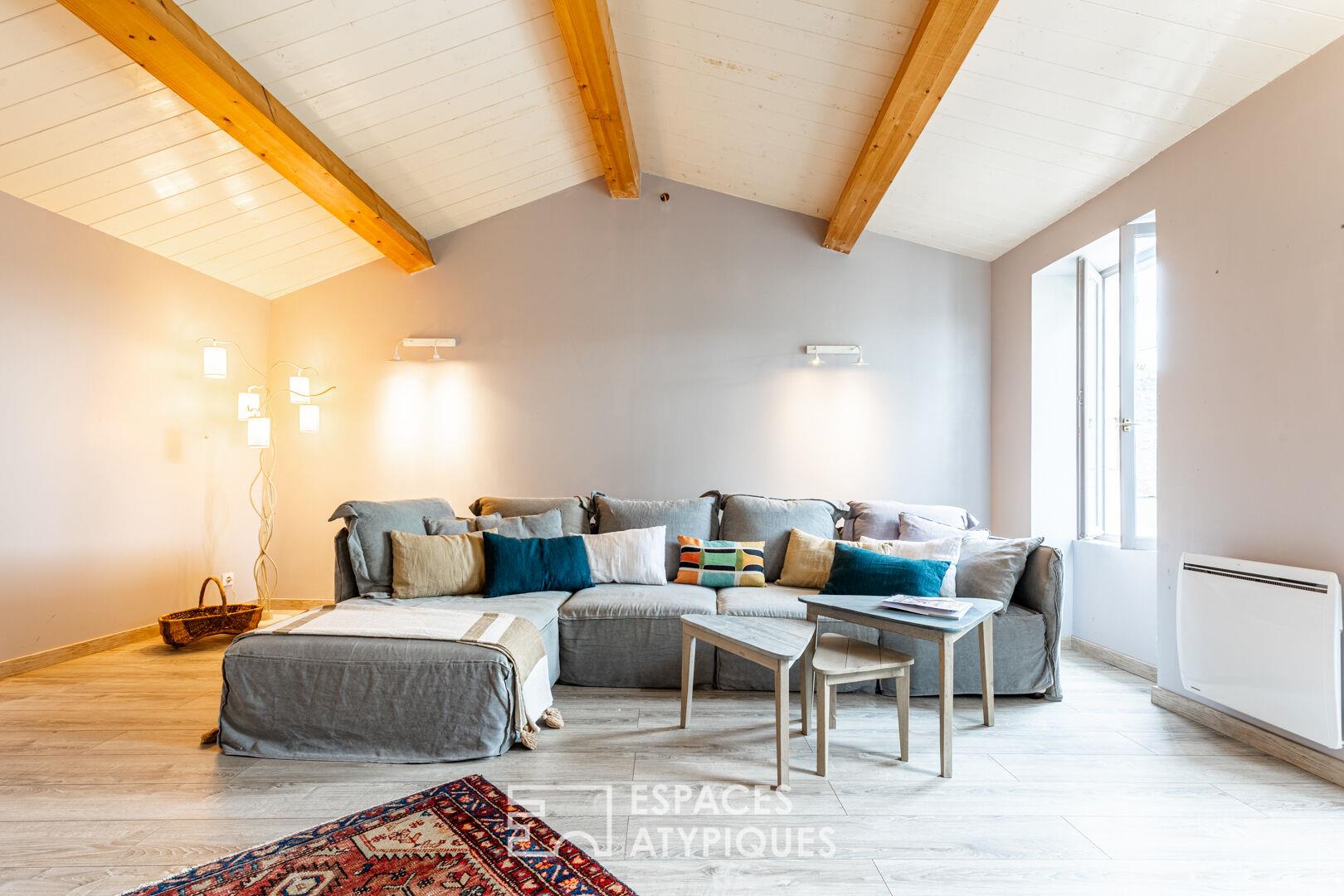 Old wine storehouse with a romantic metamorphosis