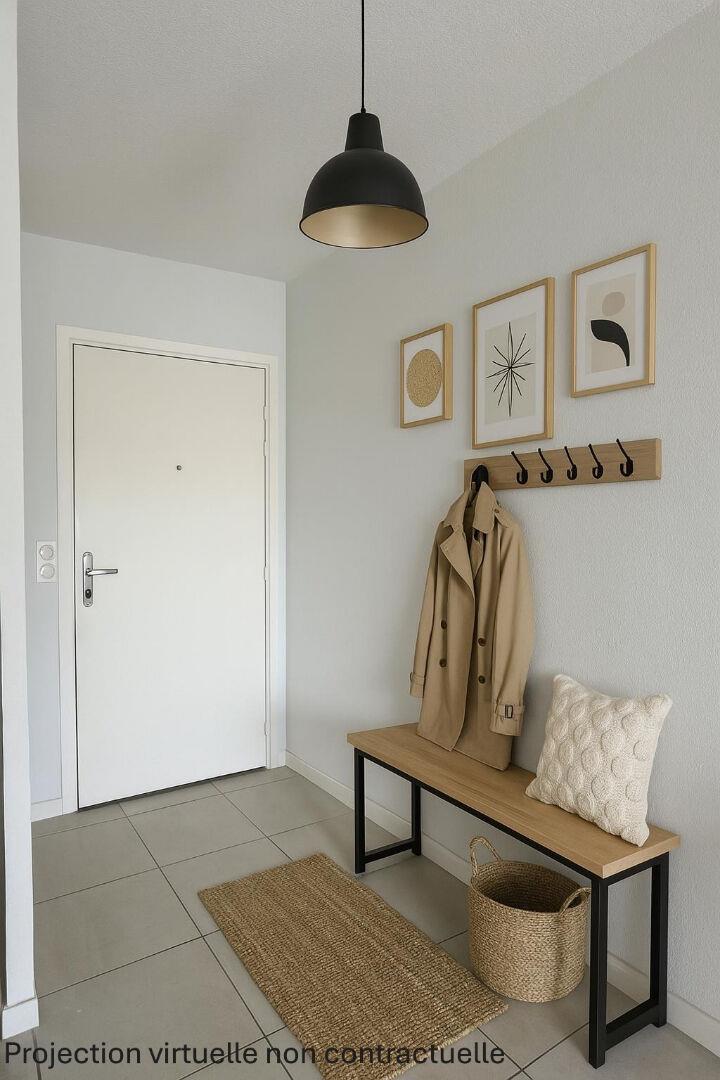 Bruges Le Tasta, 2-room apartment, 44m² with balcony in a secure residence.