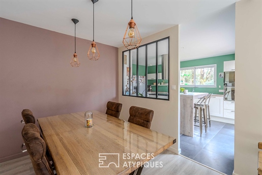 Ecological and warm: Recent house with garden