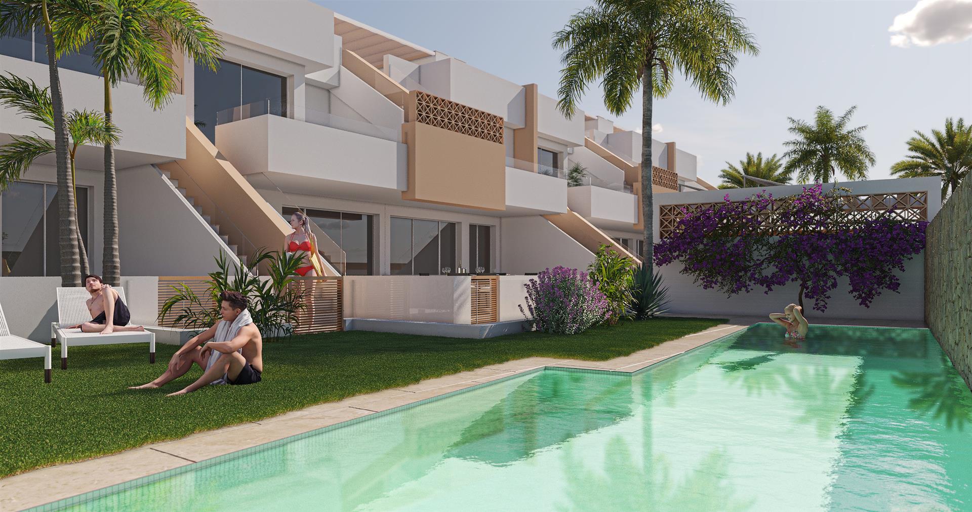 New Build Mediterranean Bungalows in Pilar de la Horadada 