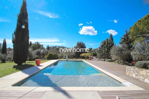 Villa in rural setting amoungst olive trees with view lake