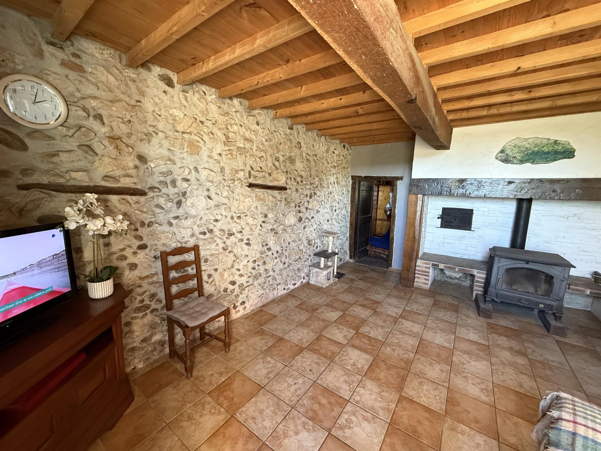 Farmhouse T5 162 M2 / Outbuildings / 9.9 Hectares / Pyrenees View