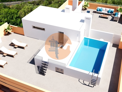 Apartamento de 1 dormitorio en planta baja en urbanización con piscina en Tavira