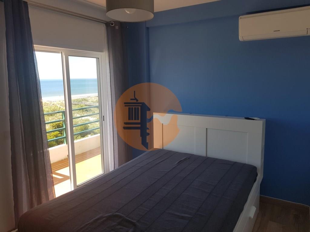 T2 with 23m2 terrace in Monte Gordo on the First Line, Sea View