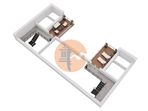 Lagerhaus mit genehmigtem Projekt für Loft House zu verkaufen mit 4 Schlafzimmern