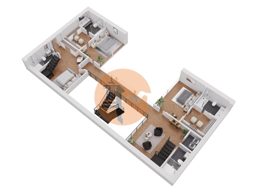 Entrepôt avec projet approuvé pour Loft House à vendre avec 4 chambres à coucher