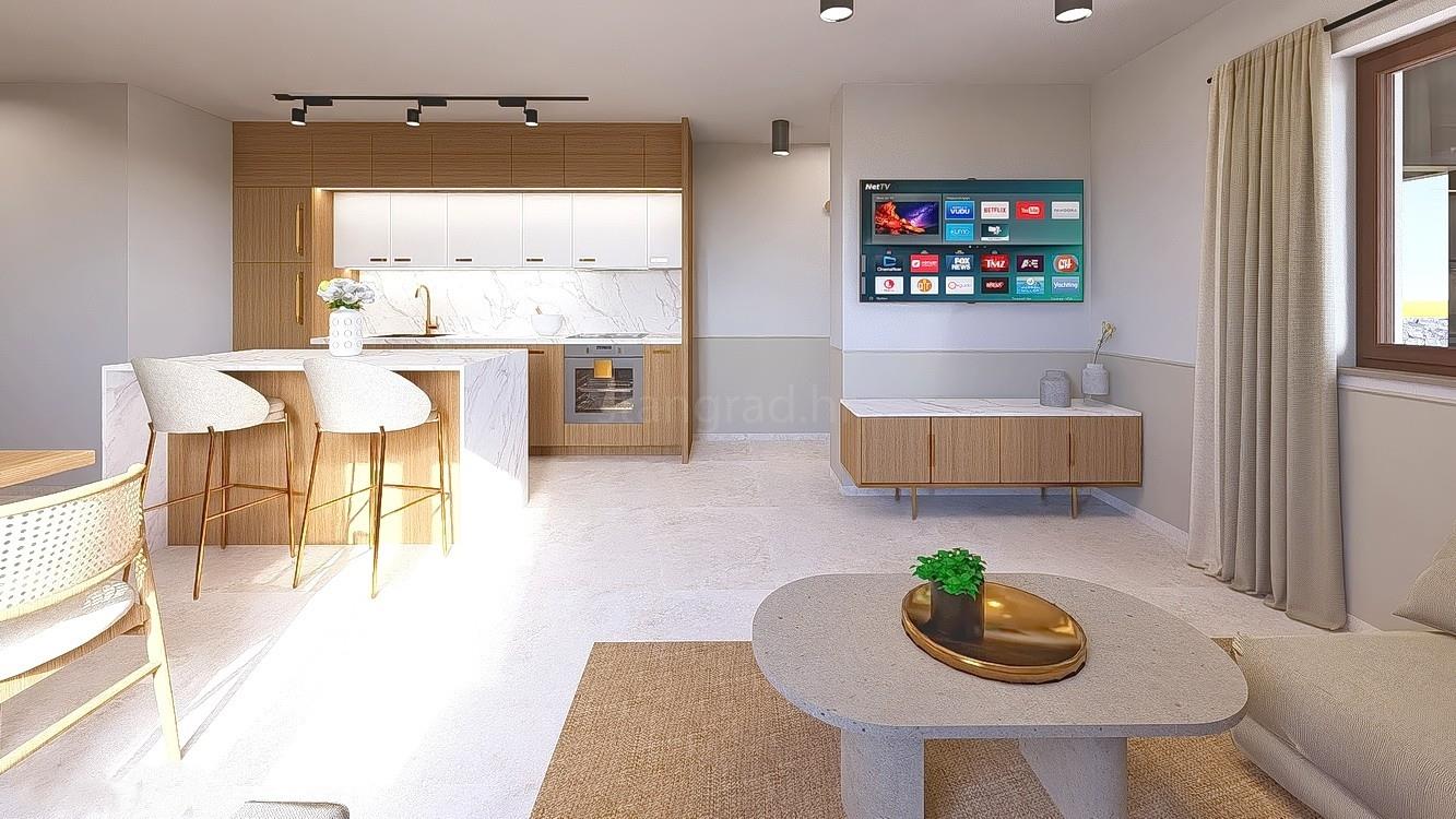 Malinska, ground floor apartment with a spacious terrace!