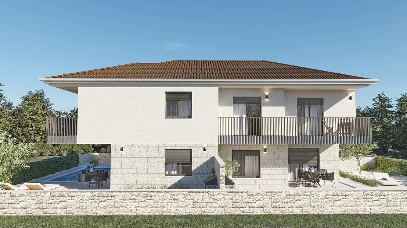 Malinska area, semi-detached house with swimming pool in a quiet location!