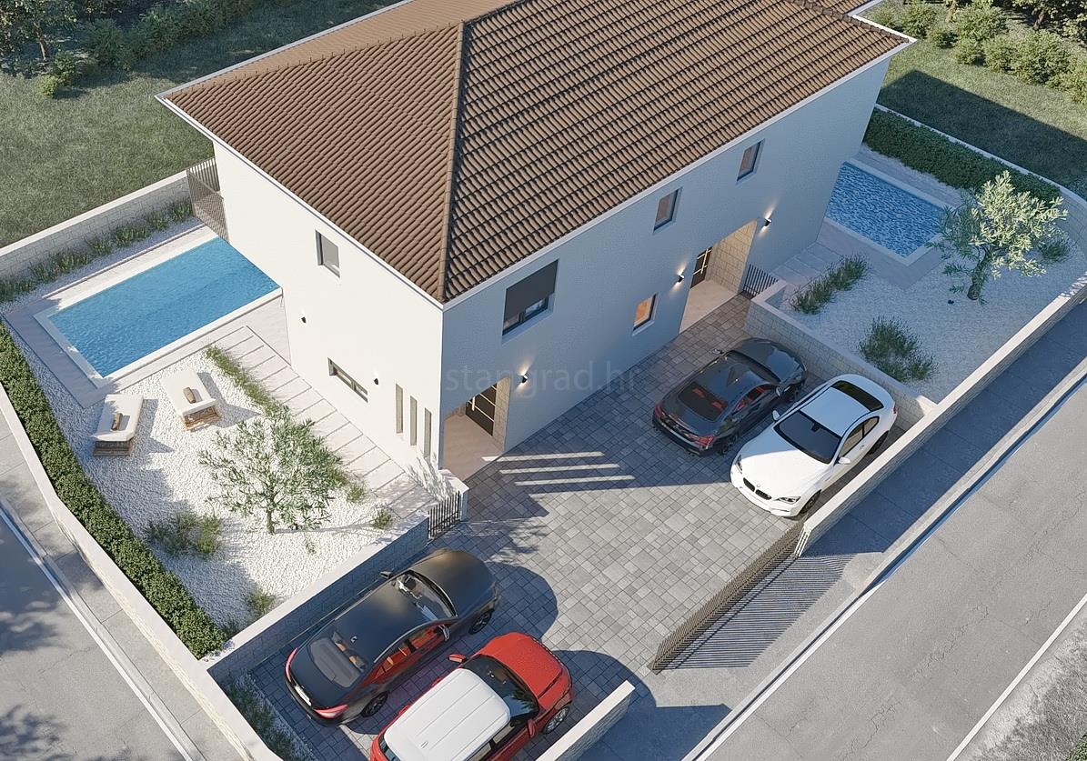 Malinska area, semi-detached house with swimming pool in a quiet location!