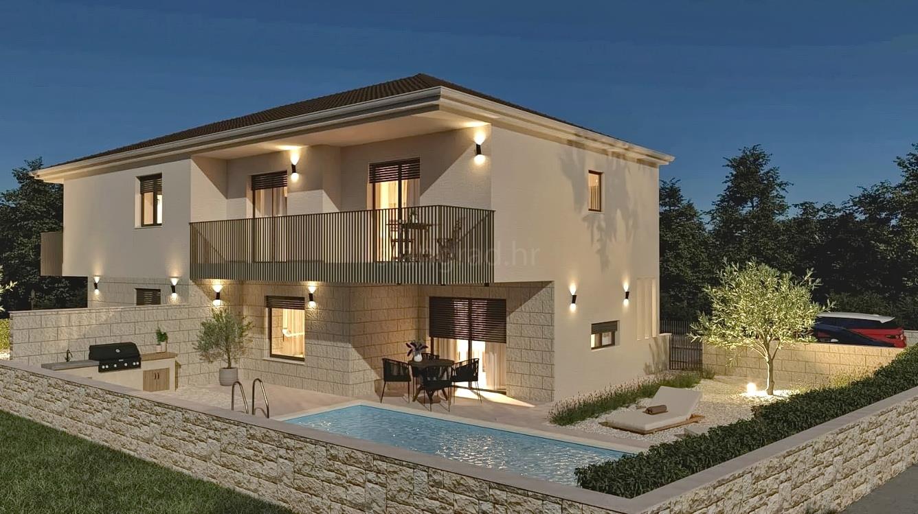 Malinska area, semi-detached house with swimming pool in a quiet location!