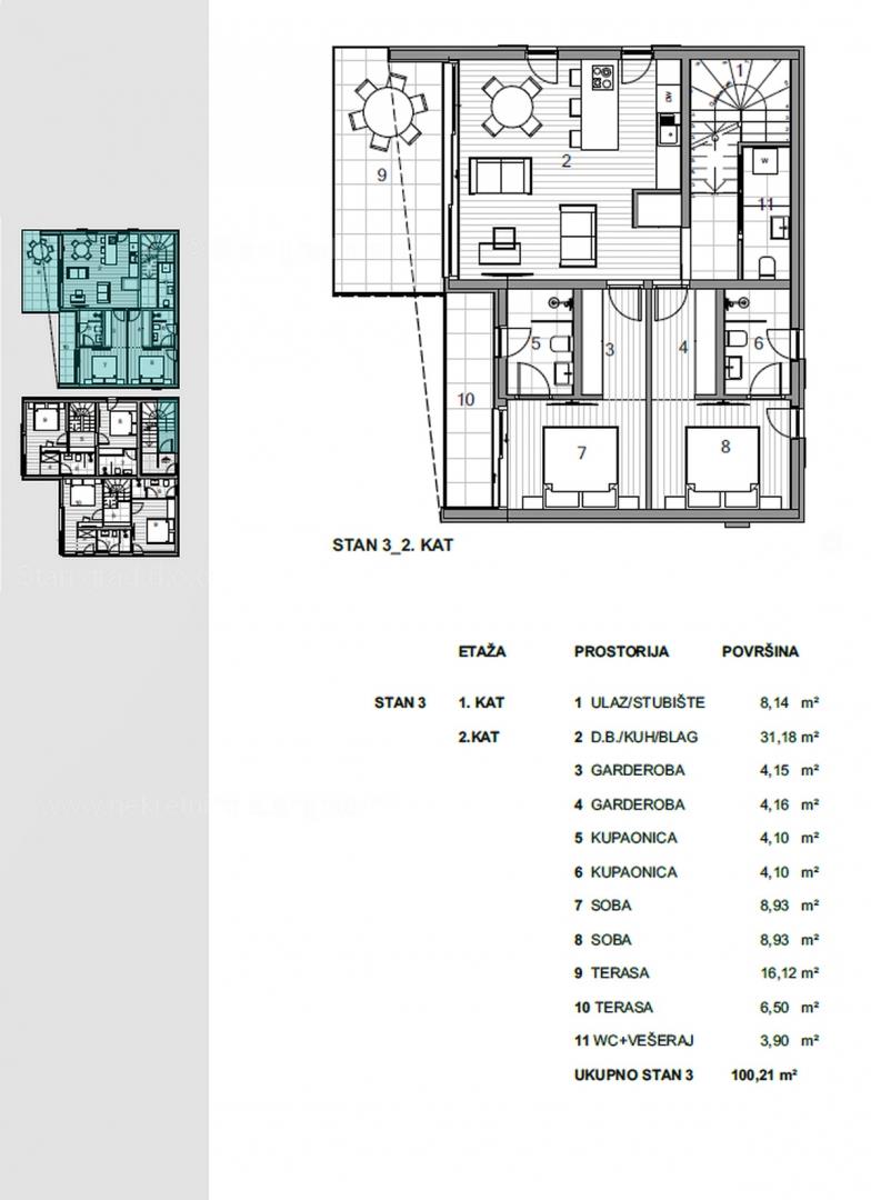 Island of Krk, city of Krk, for sale, penthouse in a new building in a great location!