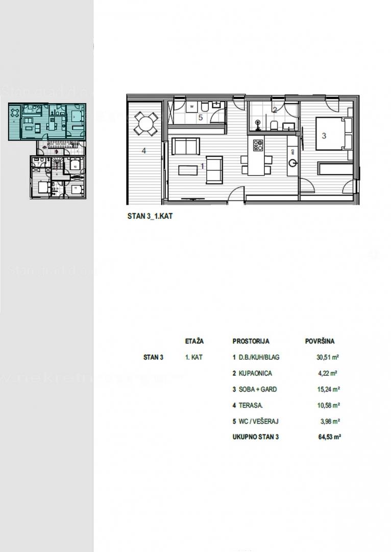 Island of Krk, city of Krk, apartment in a new building on the first floor, for sale!