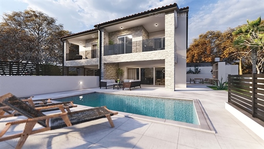 Malinska, luxury villa with swimming pool and sea view!
