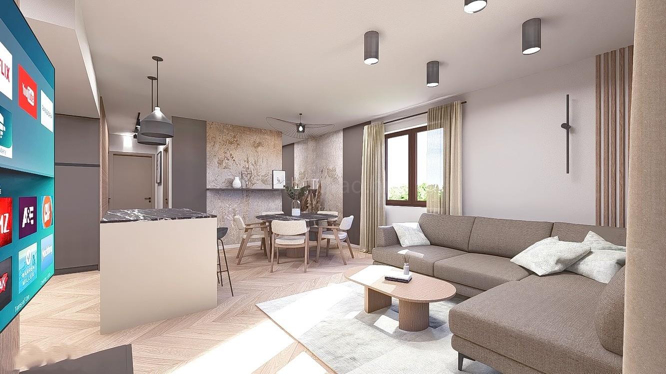 Malinska, ground floor apartment with large terrace!