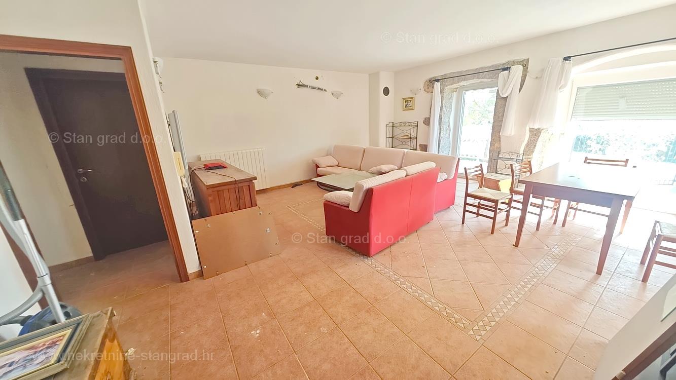 Krk, surroundings, furnished apartment on the ground floor with a pool!