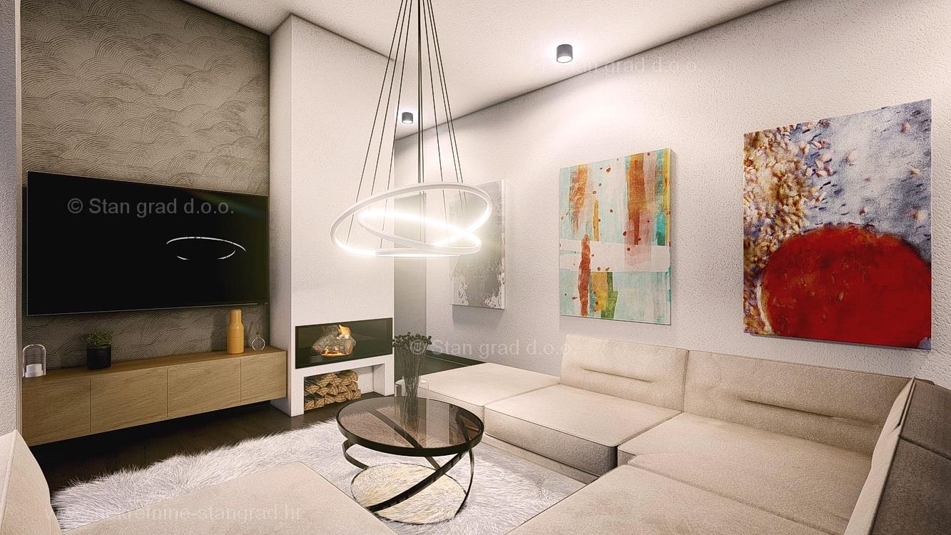 Krk, apartment on the 2nd floor of a new building with a sea view!