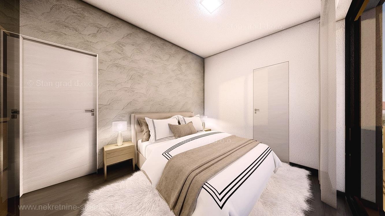 Krk, apartment on the 2nd floor of a new building with a sea view!