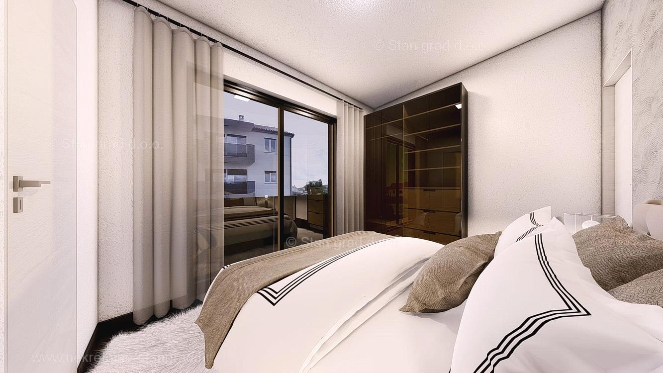 Krk, apartment on the 2nd floor of a new building with a sea view!