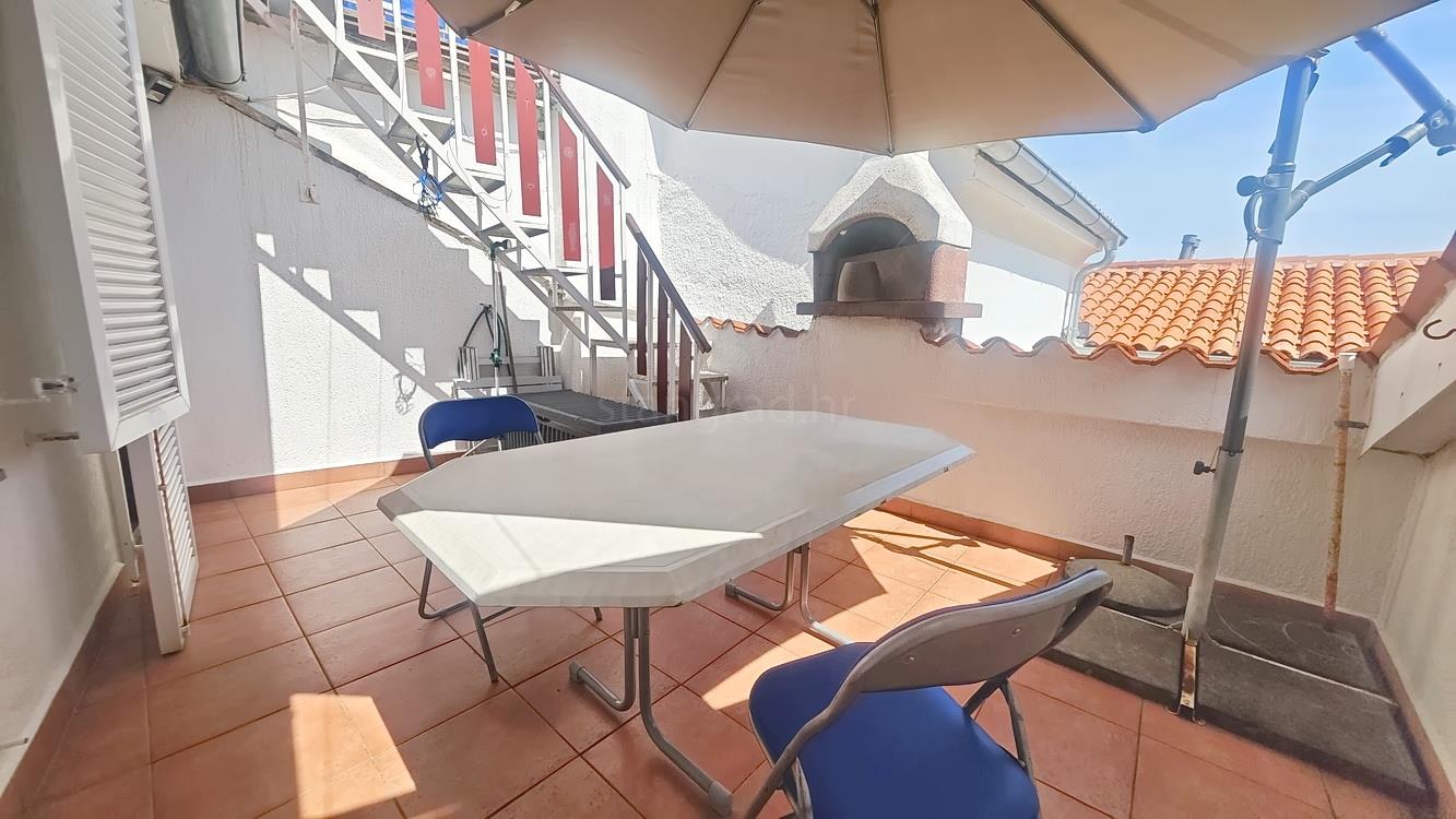 Krk, stone house with terrace and sea view!