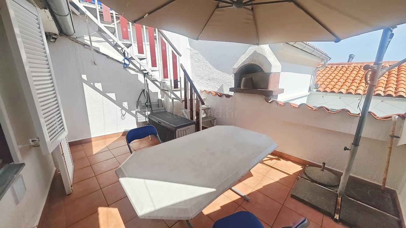 Krk, stone house with terrace and sea view!