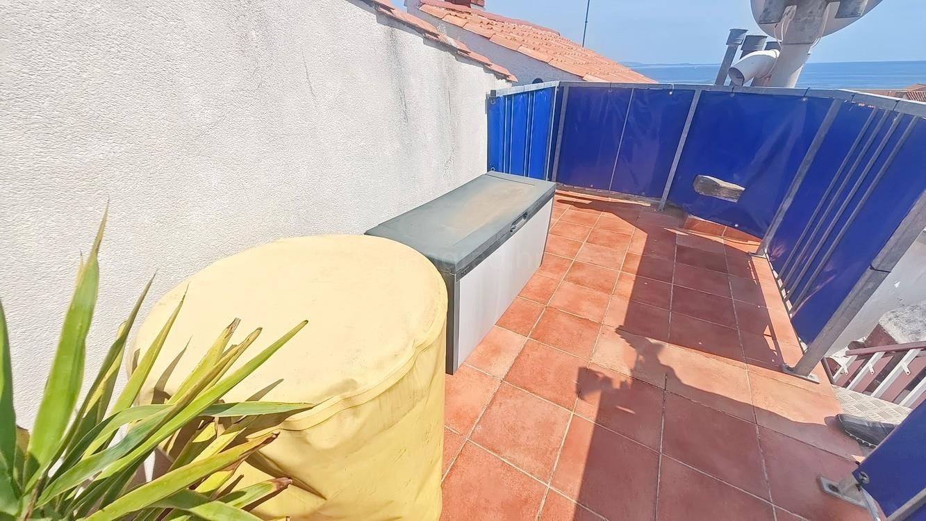 Krk, stone house with terrace and sea view!