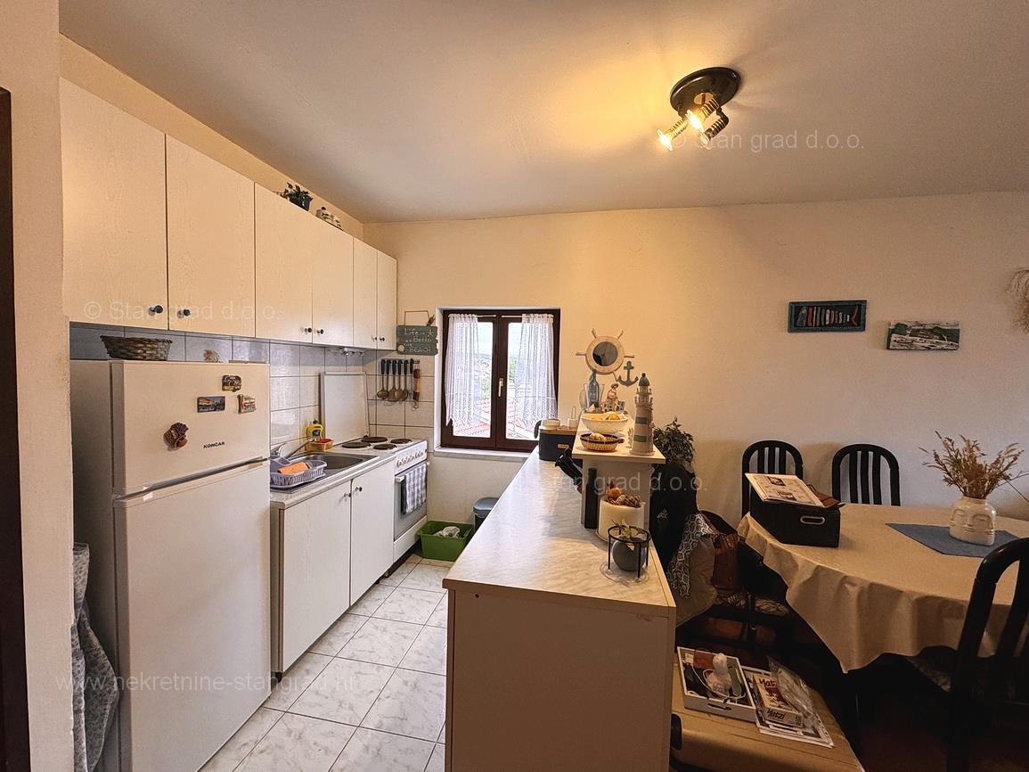 Krk, apartment in a high attic with a view of the sea!