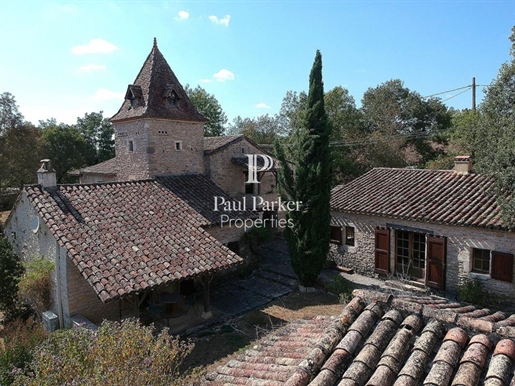 Character house from the 17th century with cottage and swimming pool in Lalbenque