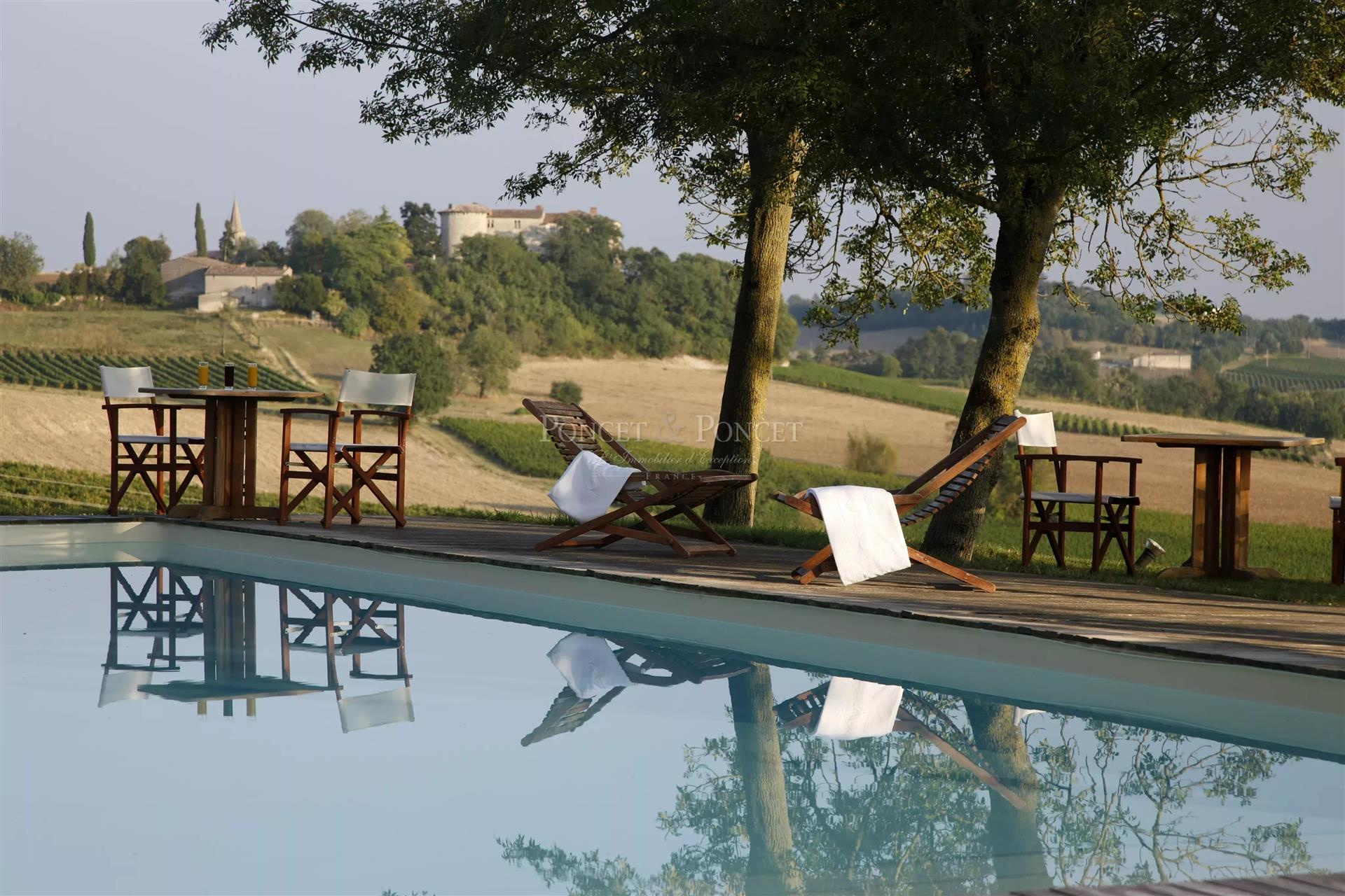 Near Toulouse, Château XIIIè in excellent condition with hotel activity