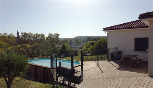 A vendre, Castéra-Verduzan, Gers: Magnifique villa de 2018 sur sous-sol plein, piscine, terrasse, ja