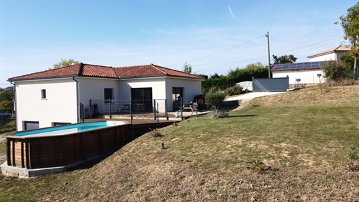 A vendre, Castéra-Verduzan, Gers: Magnifique villa de 2018 sur sous-sol plein, piscine, terrasse, ja