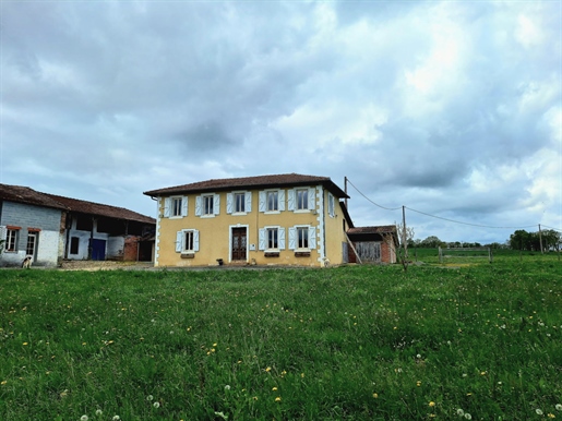 For Sale Close To L'Isle En Dodon (Haute-Garonne): Detached Farmhouse With Countryside Views, Pond,