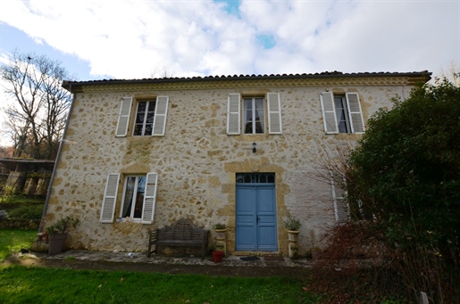 For Sale In Riguepeu, Gers: Lovely Charming And Authentic Stone Village House With Well-Proportioned