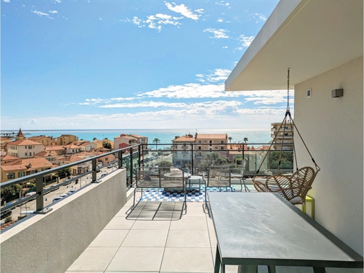 Penthouse rooftop for sale 2 rooms Sea View Cagnes sur Mer French Riviera