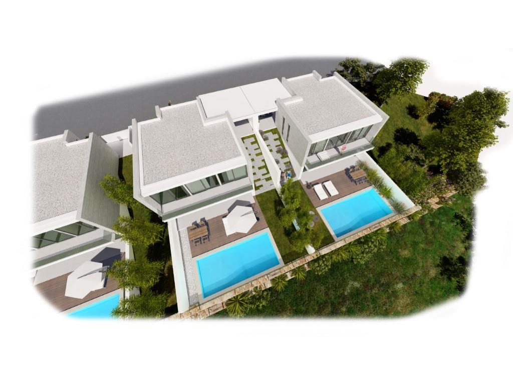 Plot of land for a two-story villa with sea view and near the beach