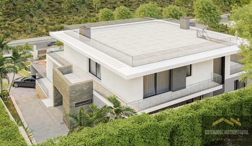 Terrain avec villa approuvée à construire à Almancil Algarve