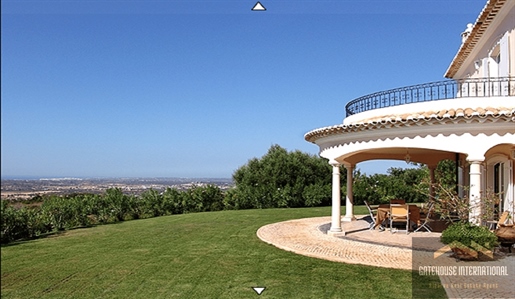 Hilltop 360 graus vista luxuosa vila centro do Algarve