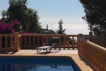 Villa orientée Sud avec vue mer à 180º, Ambolo, Javea