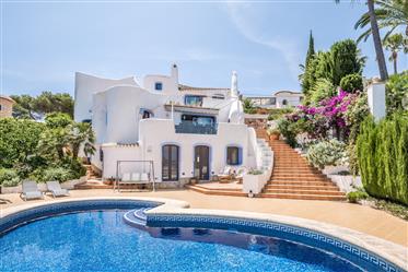 Luxueuse villa ibicenca de 6 chambres avec vue spectaculaire sur la Mer, Costa Nova Marina, Javea