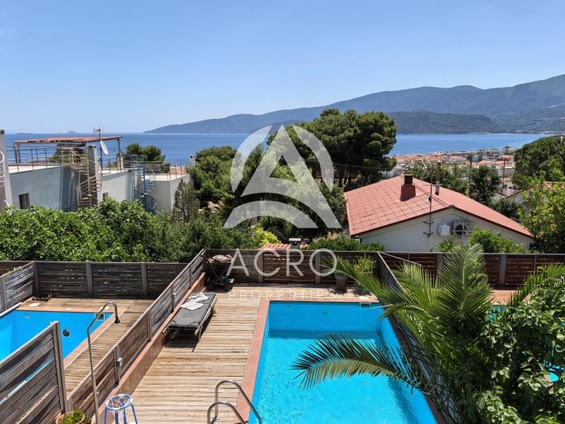 Maisonette with Panoramic seaview and pool, 150 sq, for sale