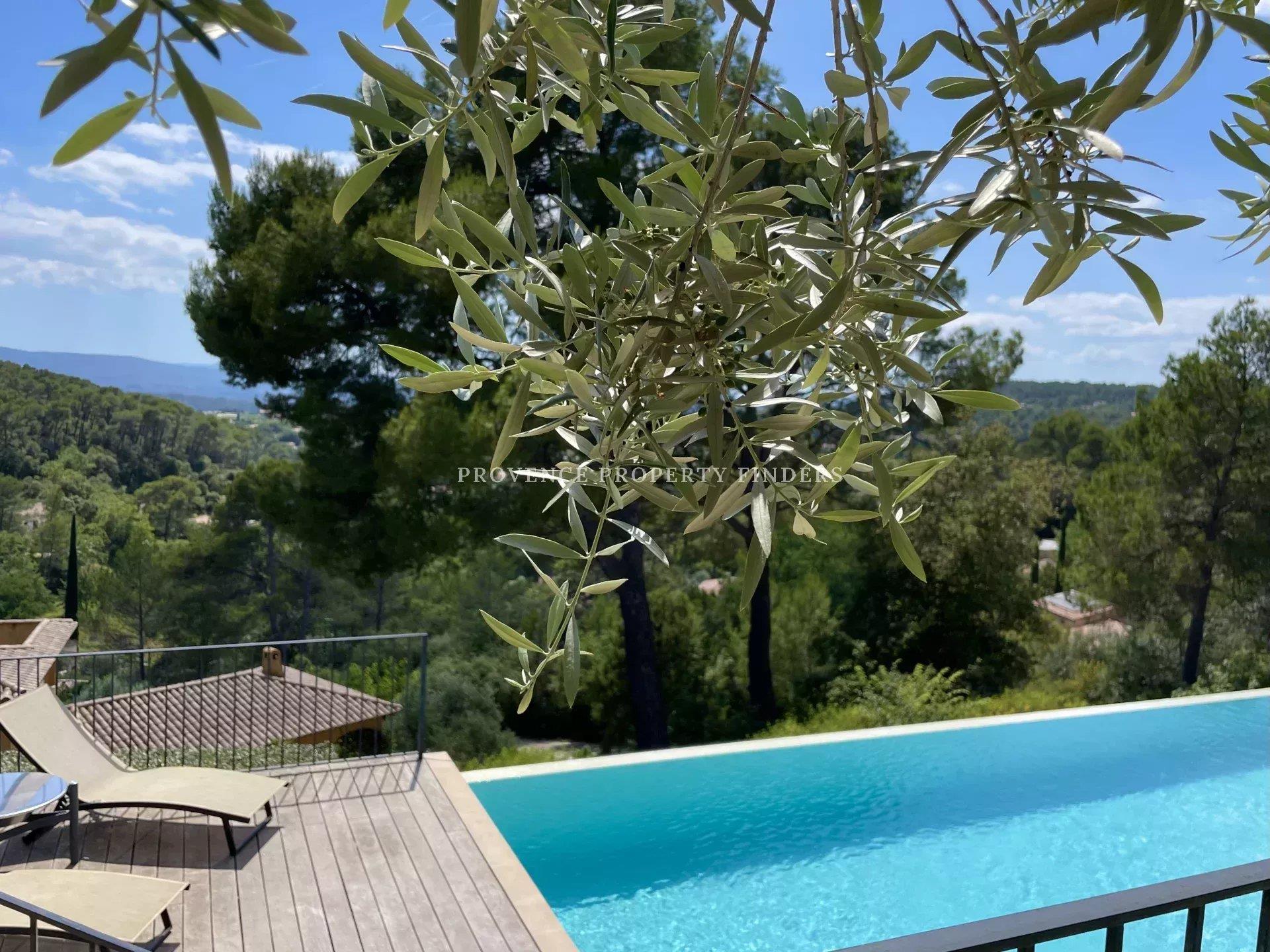 Beautiful architects villa with a wonderful view situated in a peaceful environment..