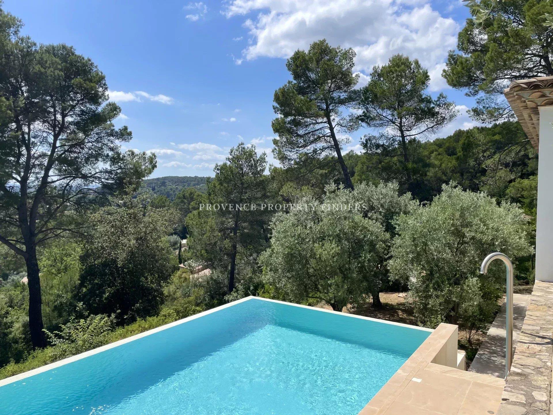 Beautiful architects villa with a wonderful view situated in a peaceful environment..