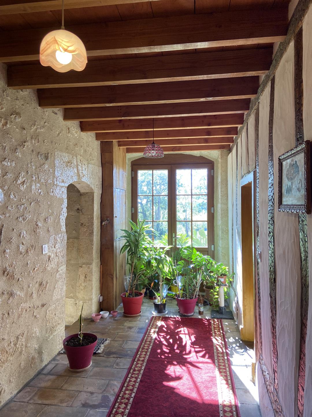 Country house with outbuilding and view of the countryside near Montreal du Gers