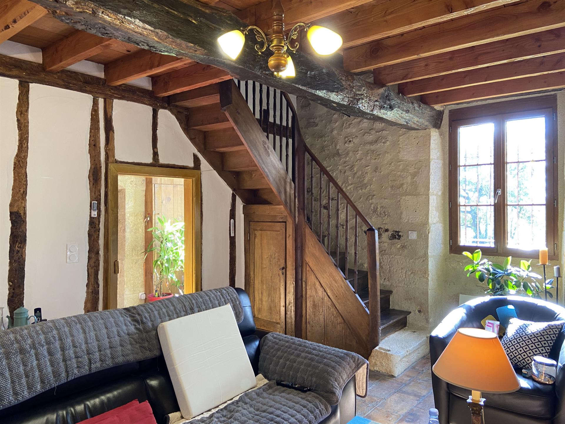 Country house with outbuilding and view of the countryside near Montreal du Gers