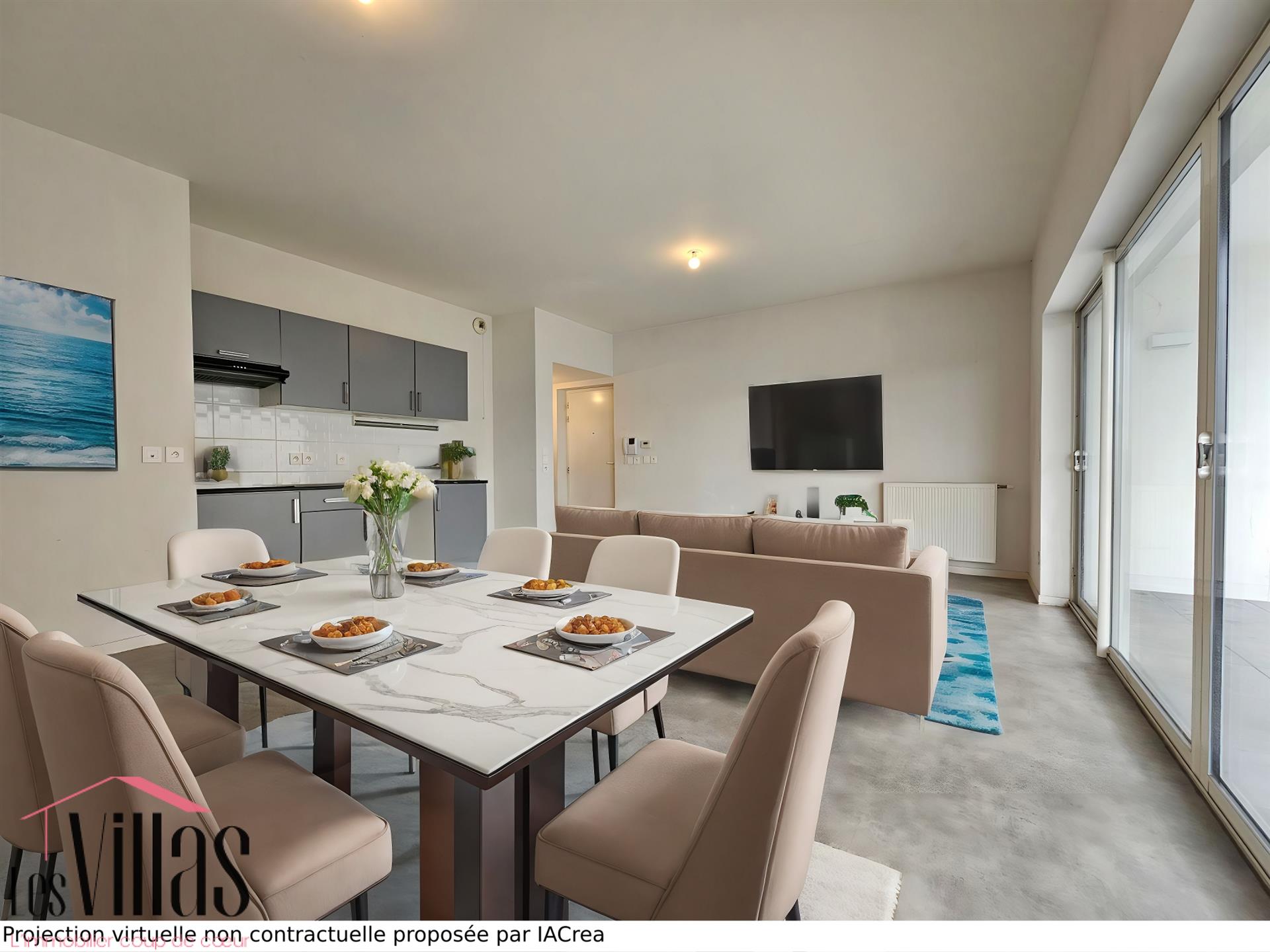 Spacious 2-room apartment with loggia and parking in Bègles, Terres Neuves district