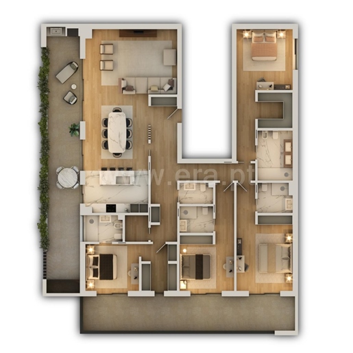 Appartement, 4 slaapkamers, Portimão, Portimão Centrum
