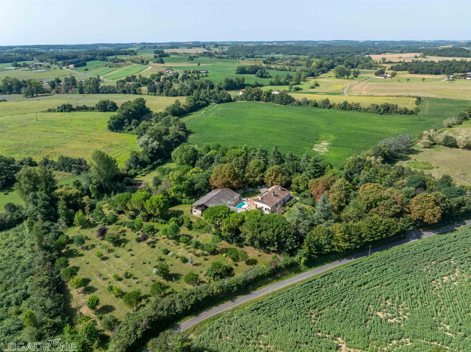Magnificent property completely renovated with its wooded park!