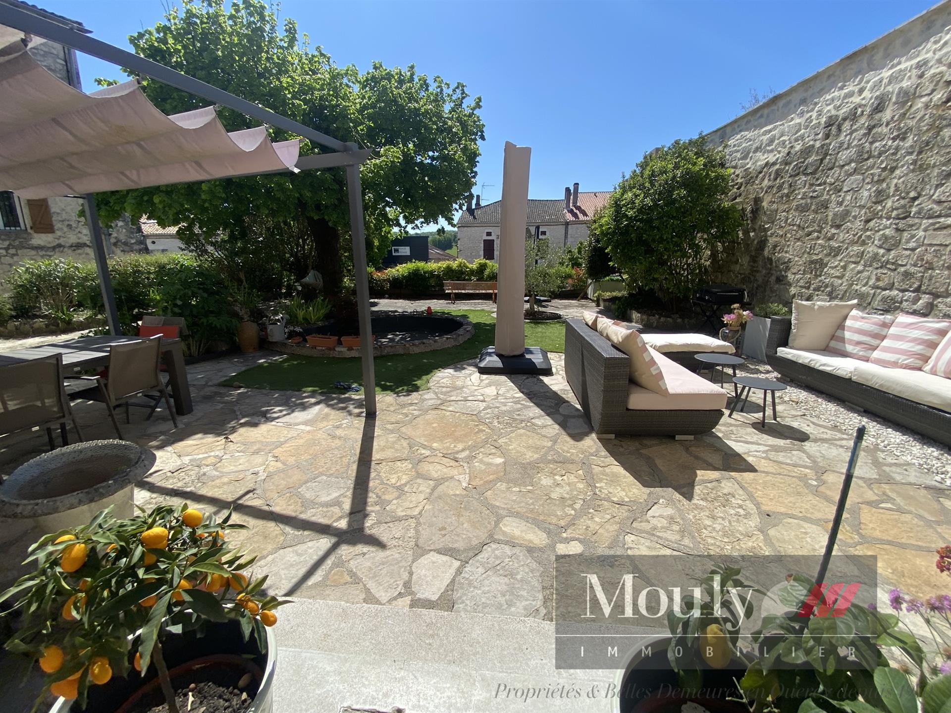 House In The Heart Of The Village With Superb Terrace, Garage And Reception Area