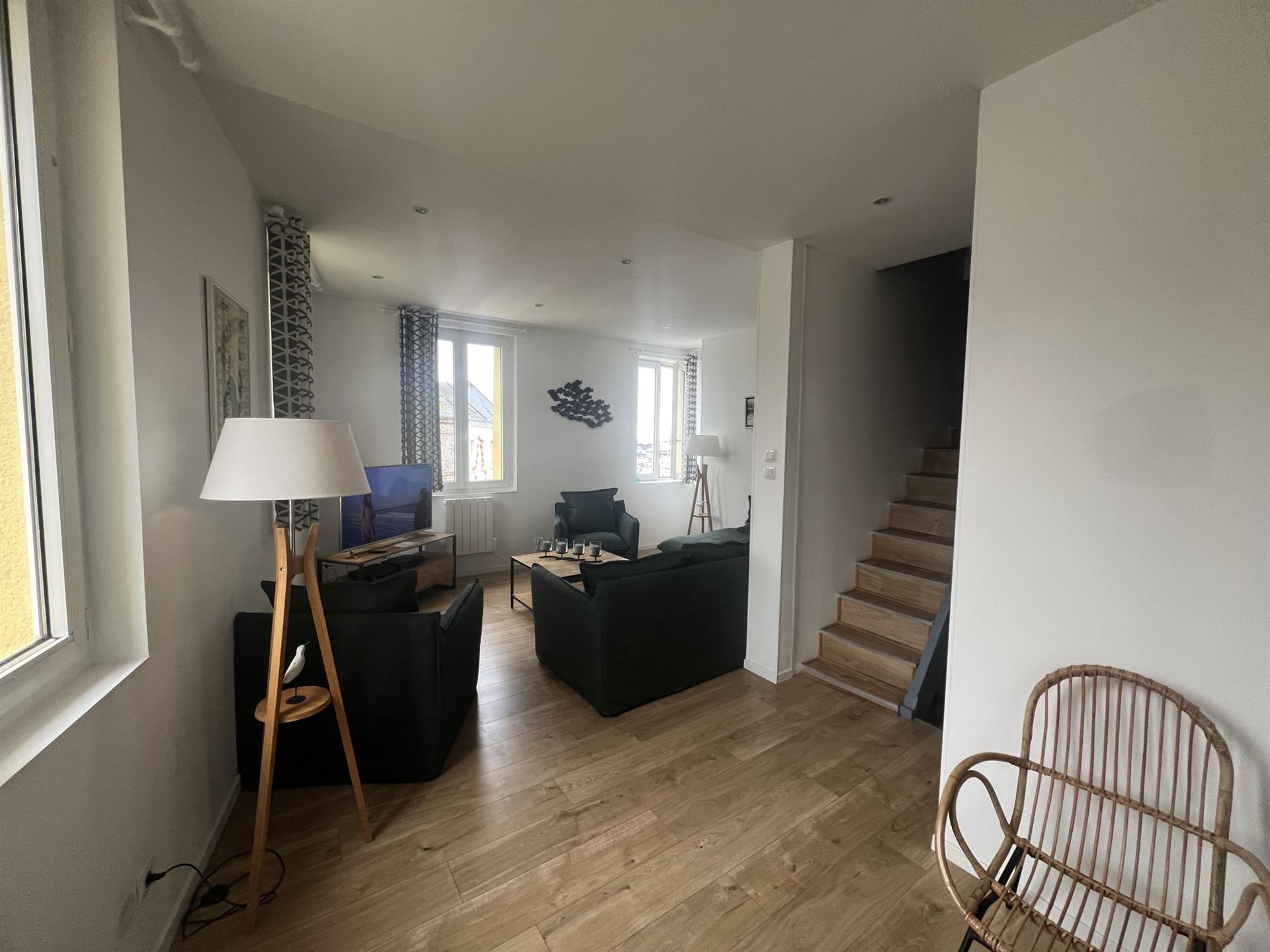 Exceptional T4 Duplex Apartment Near the beach in Fecamp