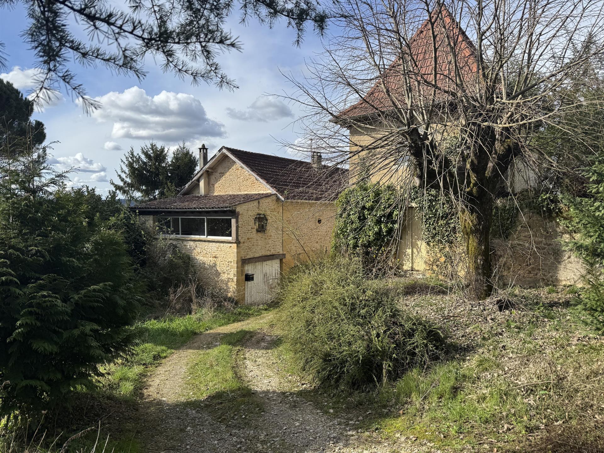 Stone house in Sarlat + Outbuilding